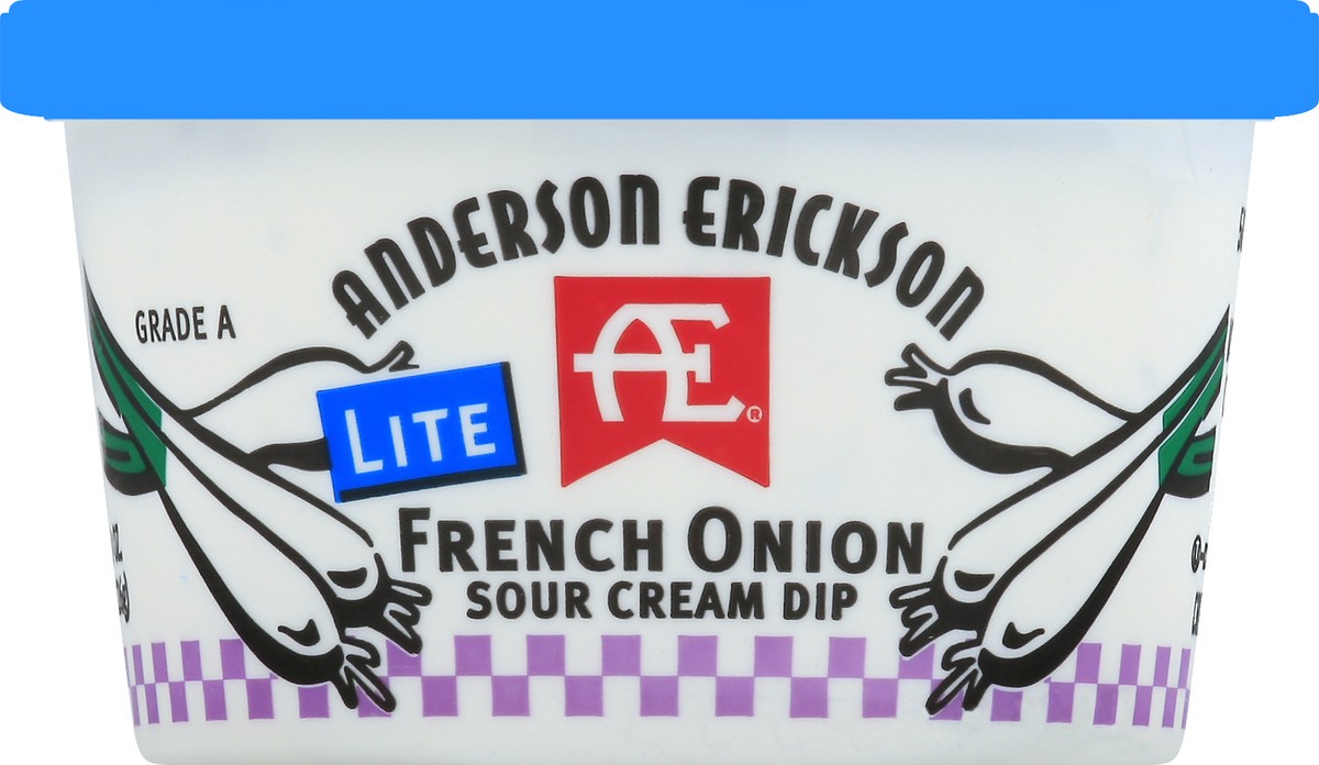 slide 3 of 8, Anderson Erickson Dairy Ae Lite French Onion Sour Cream Dip, 8 oz