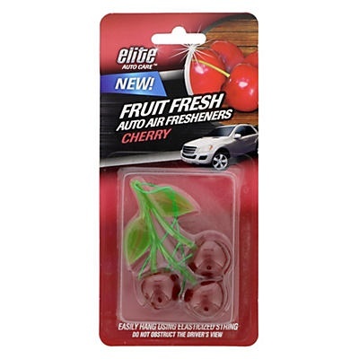 slide 1 of 1, Elite Auto Care Fruit Scents Air Freshener Cherry, 1 ct