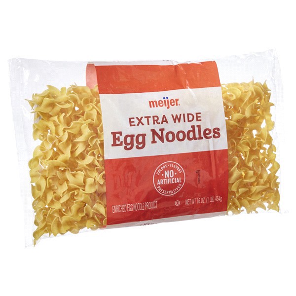 slide 4 of 29, Meijer Egg Noodles Extra Wide, 16 oz