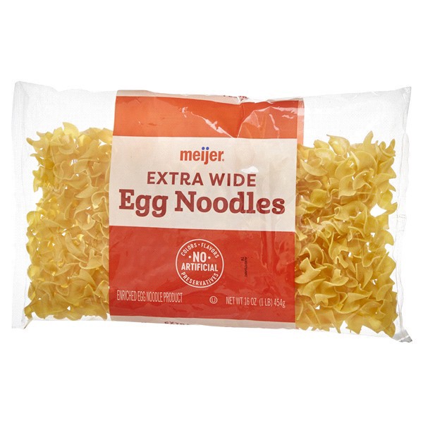 slide 24 of 29, Meijer Egg Noodles Extra Wide, 16 oz