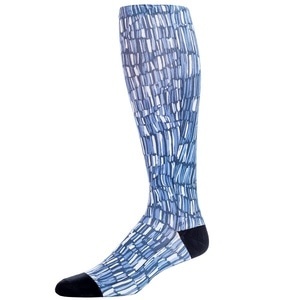 slide 1 of 1, Prince Daniel Blue Pylon8-15 Mmhg Men's Compression Socks, 1 ct