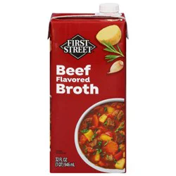 First Street Beef Broth - 32 oz