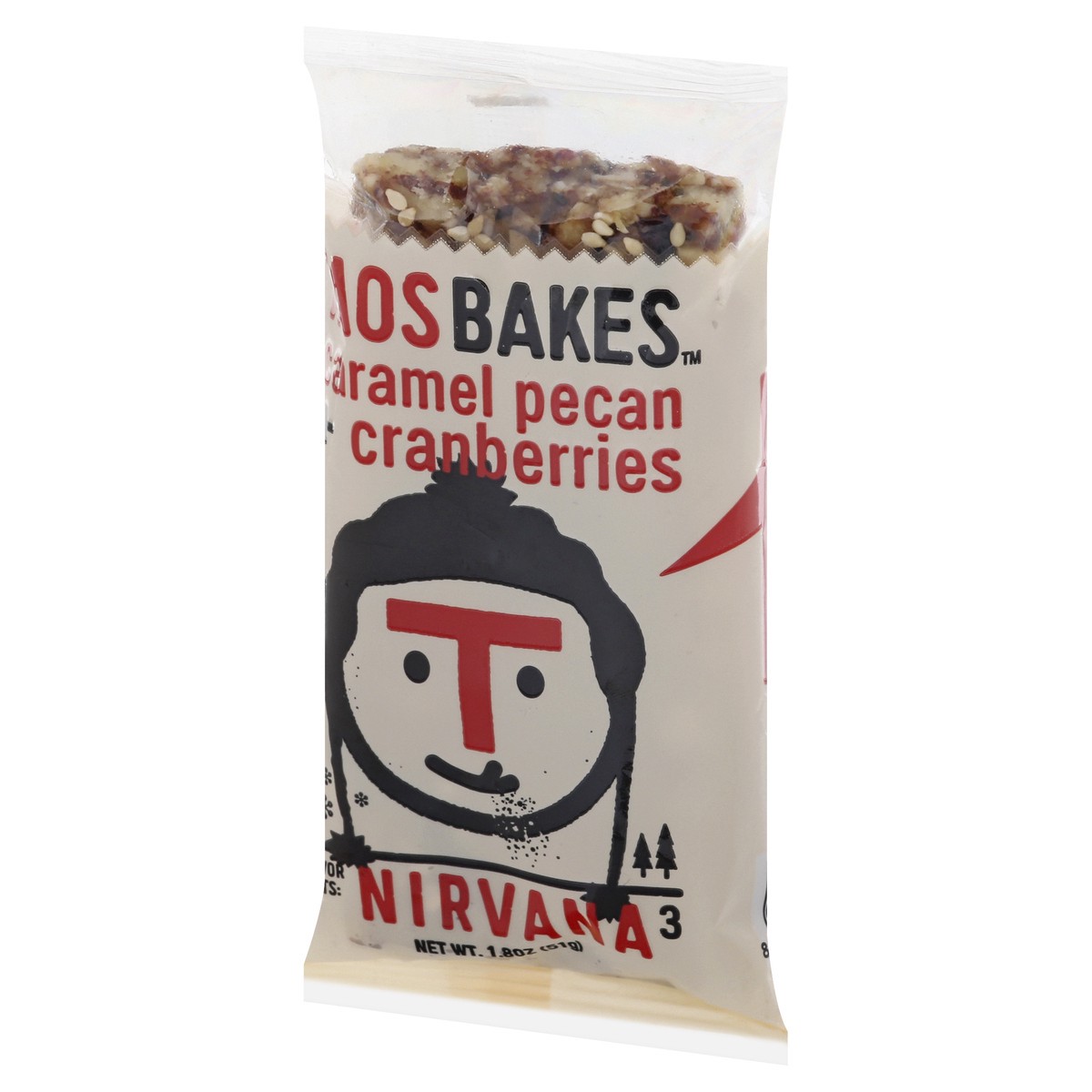slide 7 of 12, Taos Bakes Caramel Pecan + Cranberries Bar 1.8 oz, 1.8 oz