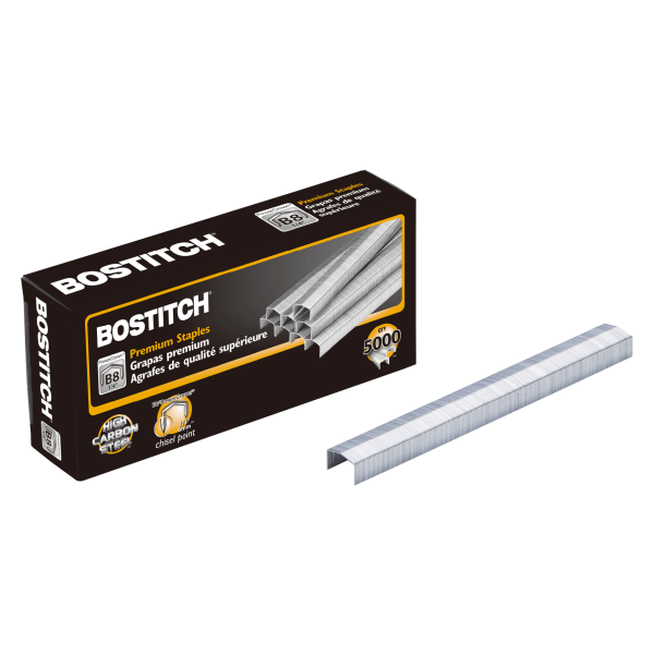 slide 2 of 6, Stanley Bostitch Full Strip B8 Staples, 1/4 Inch Leg Length, 5,000/Box, 5000 ct; 1/4 in