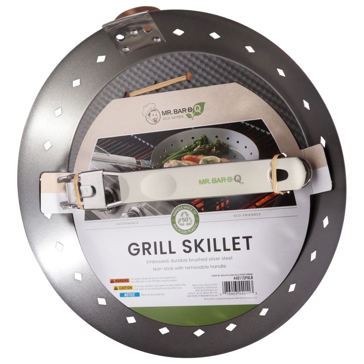 slide 2 of 4, Mbbq Sus Ns Embossed Skillet - Each, 1 ct