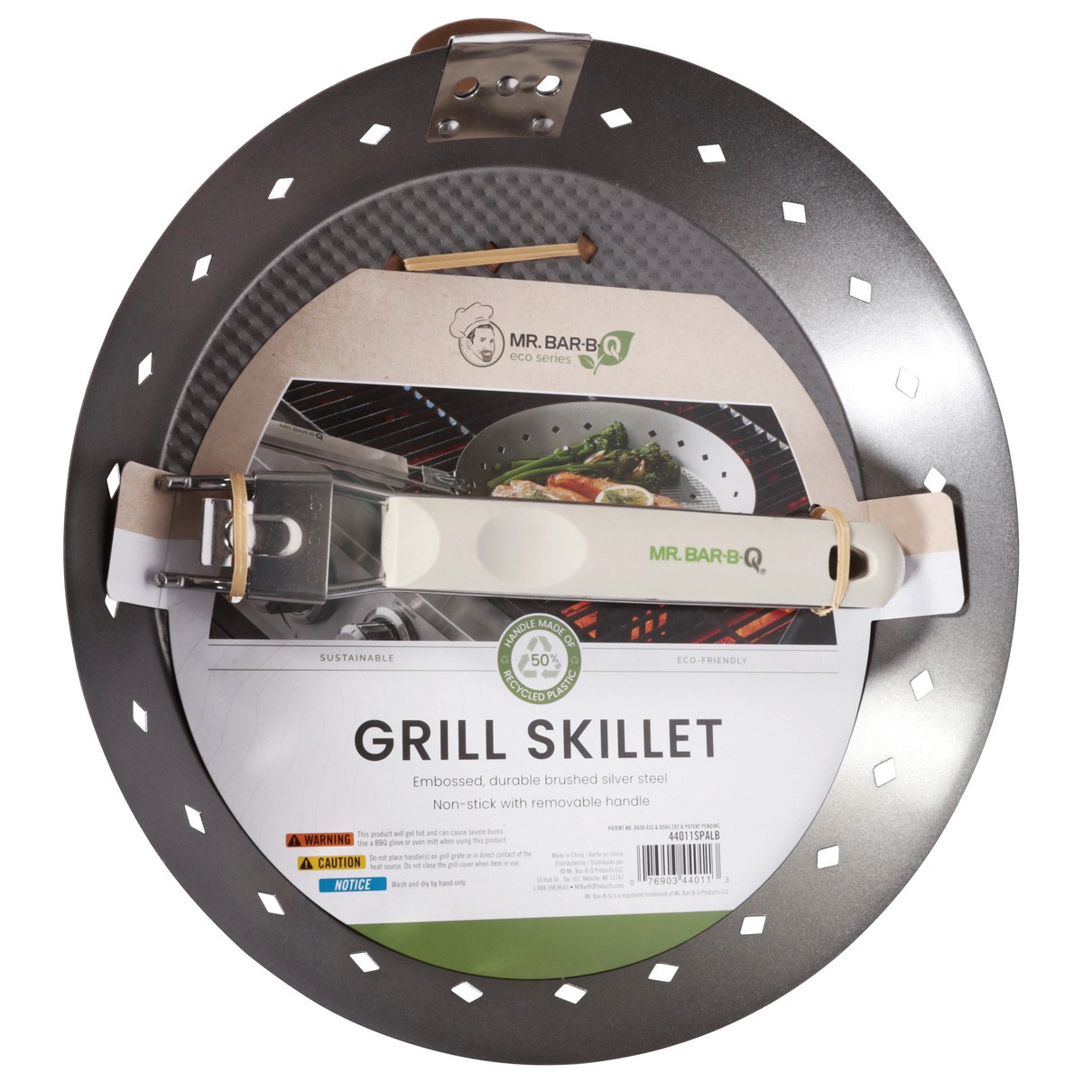 slide 3 of 4, Mbbq Sus Ns Embossed Skillet - Each, 1 ct