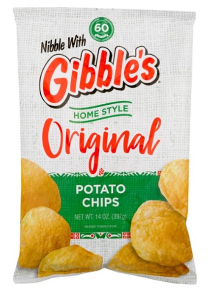 slide 1 of 1, Gibble's Homestyle Potato Chips, 14 oz