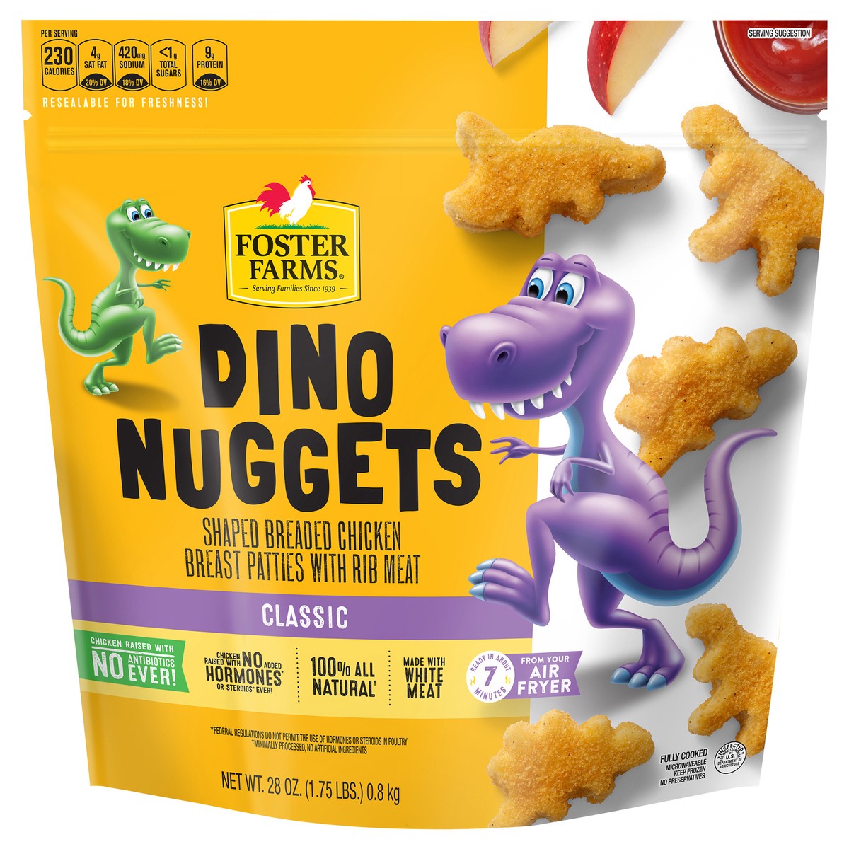 slide 1 of 8, Foster Farms Dino Nuggets - 28 oz., 28 oz
