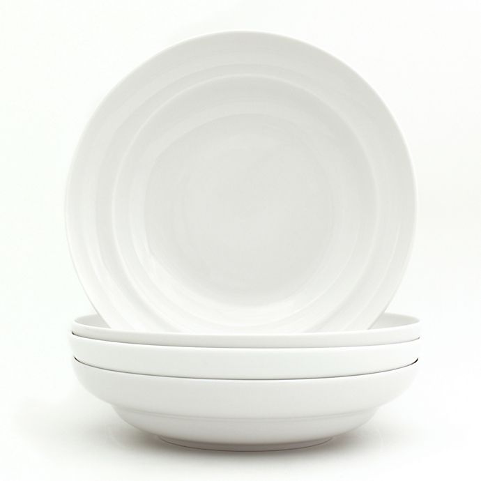 slide 2 of 7, Euro Ceramica White Essential Pasta Bowls, 4 ct