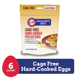 Eggland's Best Cage Free Hard Cooked Eggs, 6 count