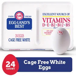 Eggland's Best Cage Free Large White Eggs, 24 Count