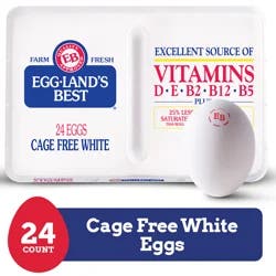 Eggland's Best Cage Free Large White Eggs, 24 Count