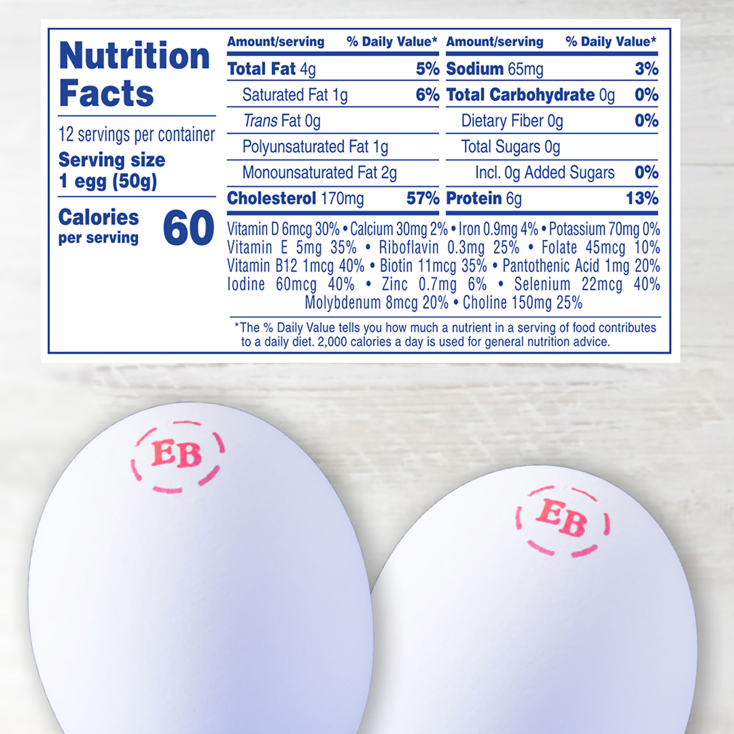slide 6 of 8, Eggland's Best Cage Free Large White Eggs, 12 count, 12 ct