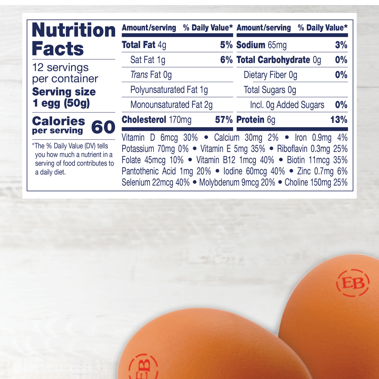 slide 2 of 8, Eggland's Best Free Range Large Brown Eggs, 12 count, 12 ct