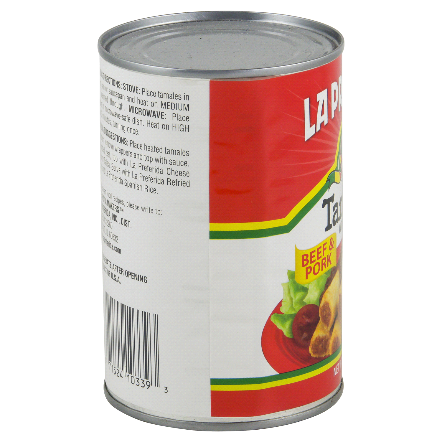 slide 2 of 3, La Preferida Beef & Pork Tamales with Sauce, 15 oz