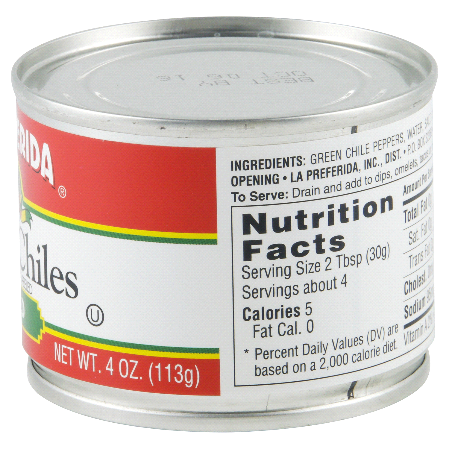 slide 3 of 3, La Preferida Mild Diced Green Chiles, 4 oz