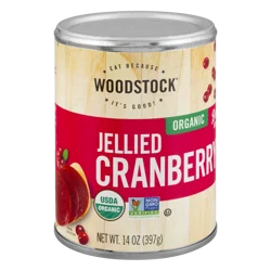 Woodstock Jellied Organic Cranberry Sauce 14 oz