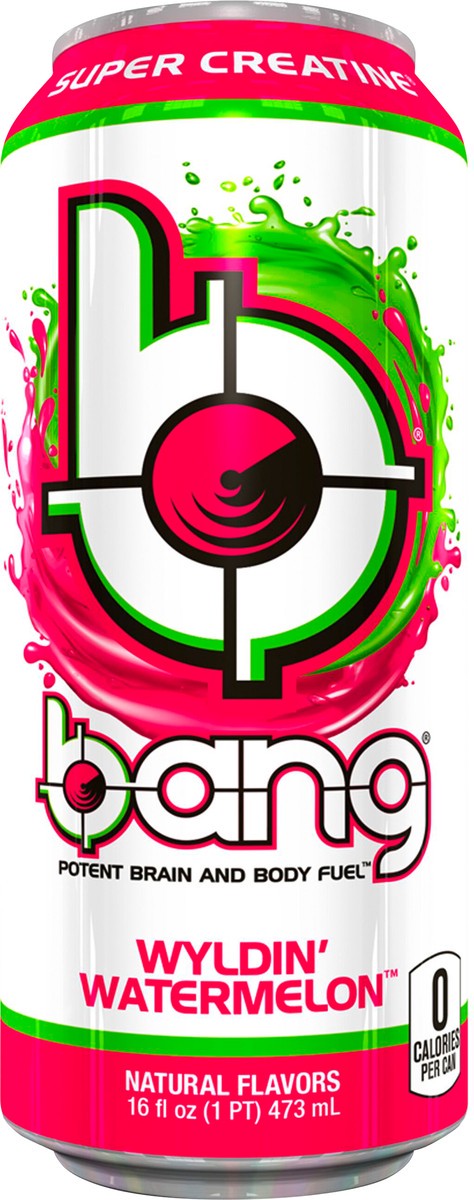 slide 2 of 2, Bang Wyldin' Watermelon Energy Drink 16 fl oz, 16 fl oz