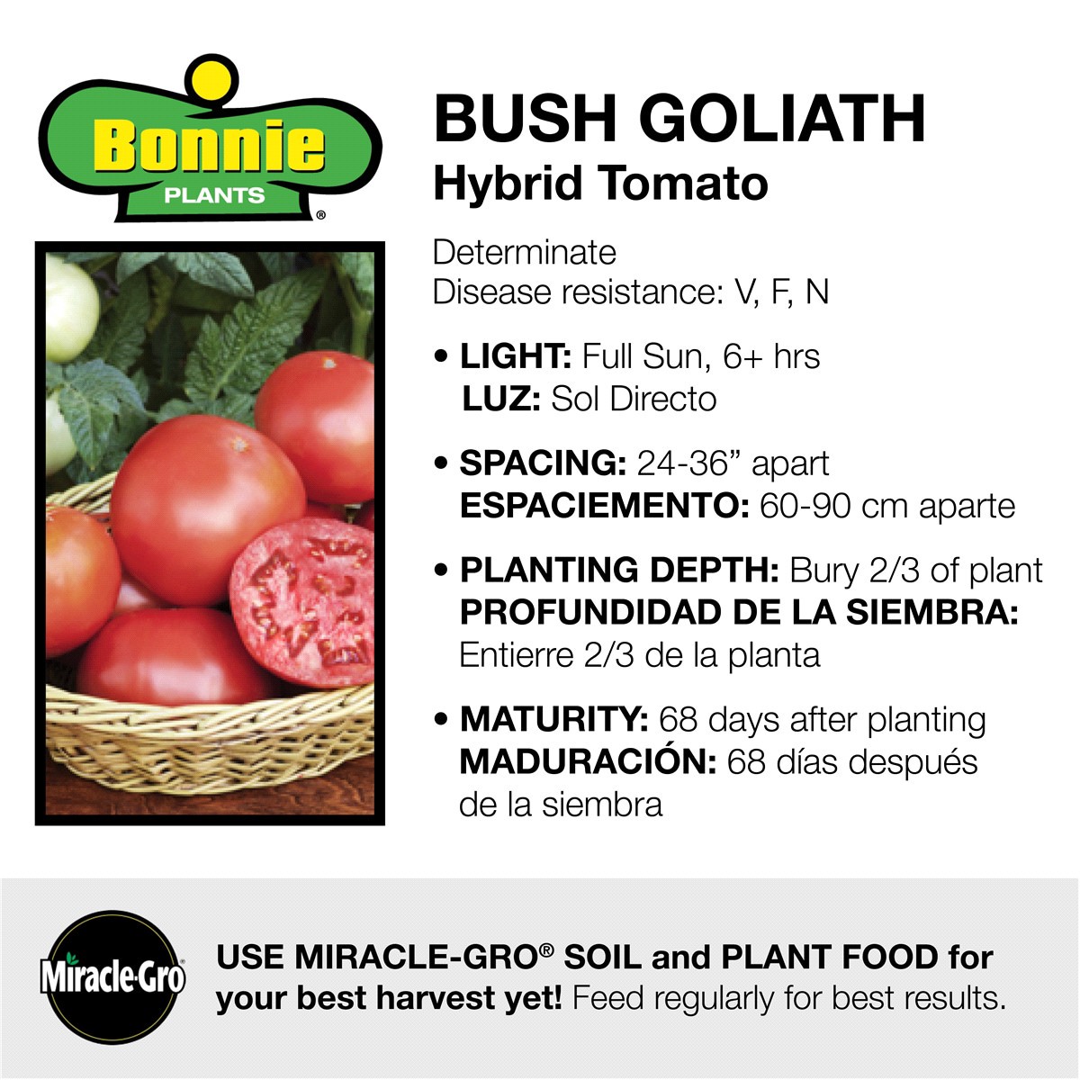 slide 2 of 9, Bonnie Plants  Tomato Bush Goliath, 19.3 oz