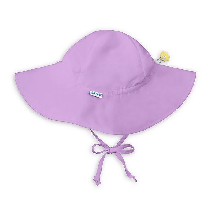 slide 1 of 2, i play. by Green Sprouts Newborn Brim Sun Hat - Lavender, 1 ct