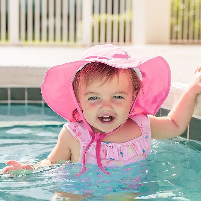 slide 3 of 6, i play. by Green Sprouts Toddler Sun Flap Hat - Light Pink, 1 ct