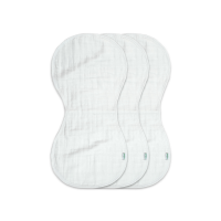 slide 3 of 9, Green Sprouts Organic Cotton Muslin Burp Cloths - White, 3 ct