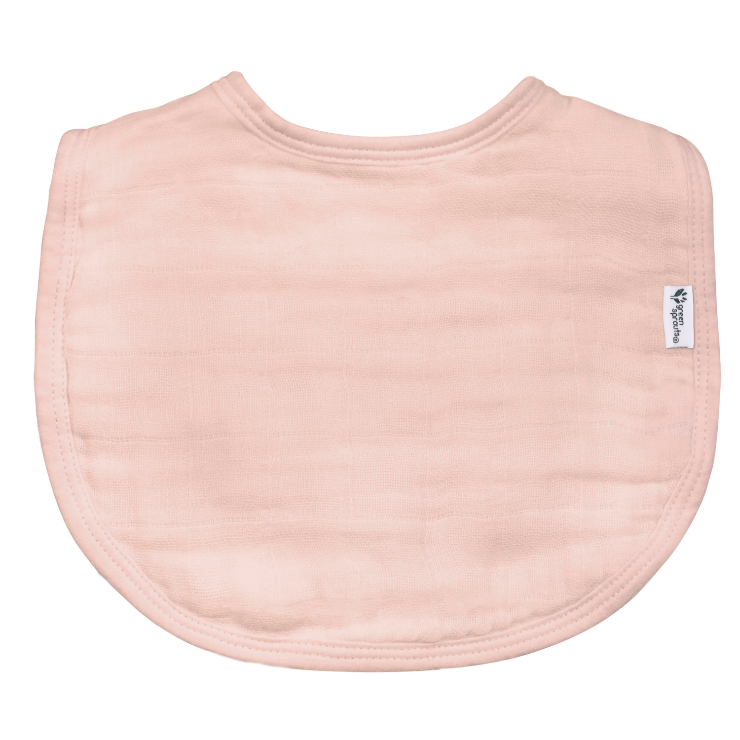 slide 4 of 5, GREEN SPROUTS Organic Cotton Muslin Bibs -Rose Set-0-12 mo, 3 ct
