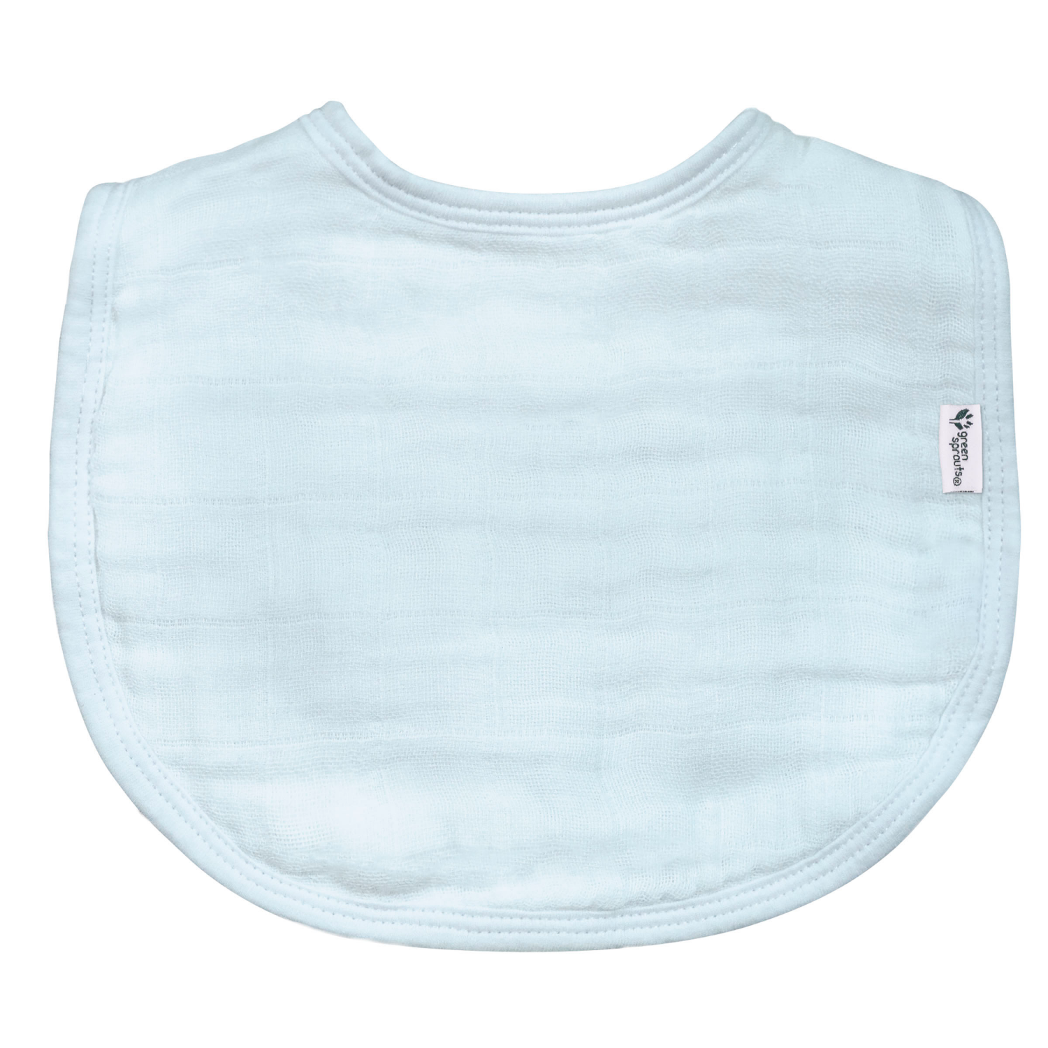 slide 4 of 5, Green Sprouts Organic Cotton Muslin Bibs (3pk)-Blueberry Set-0-12 Mo, 3 ct