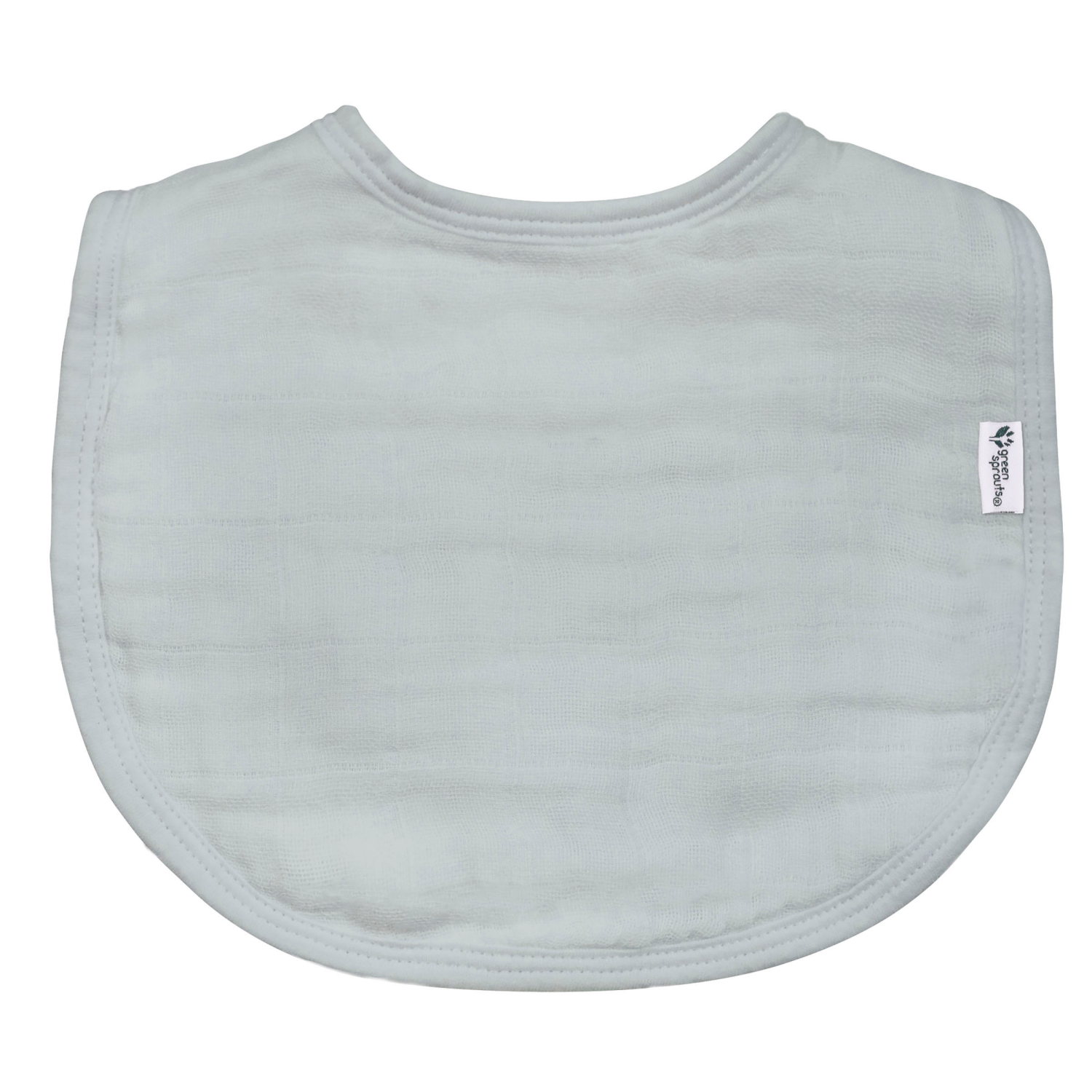 slide 5 of 5, Green Sprouts Organic Cotton Muslin Bibs (3pk)-Blueberry Set-0-12 Mo, 3 ct