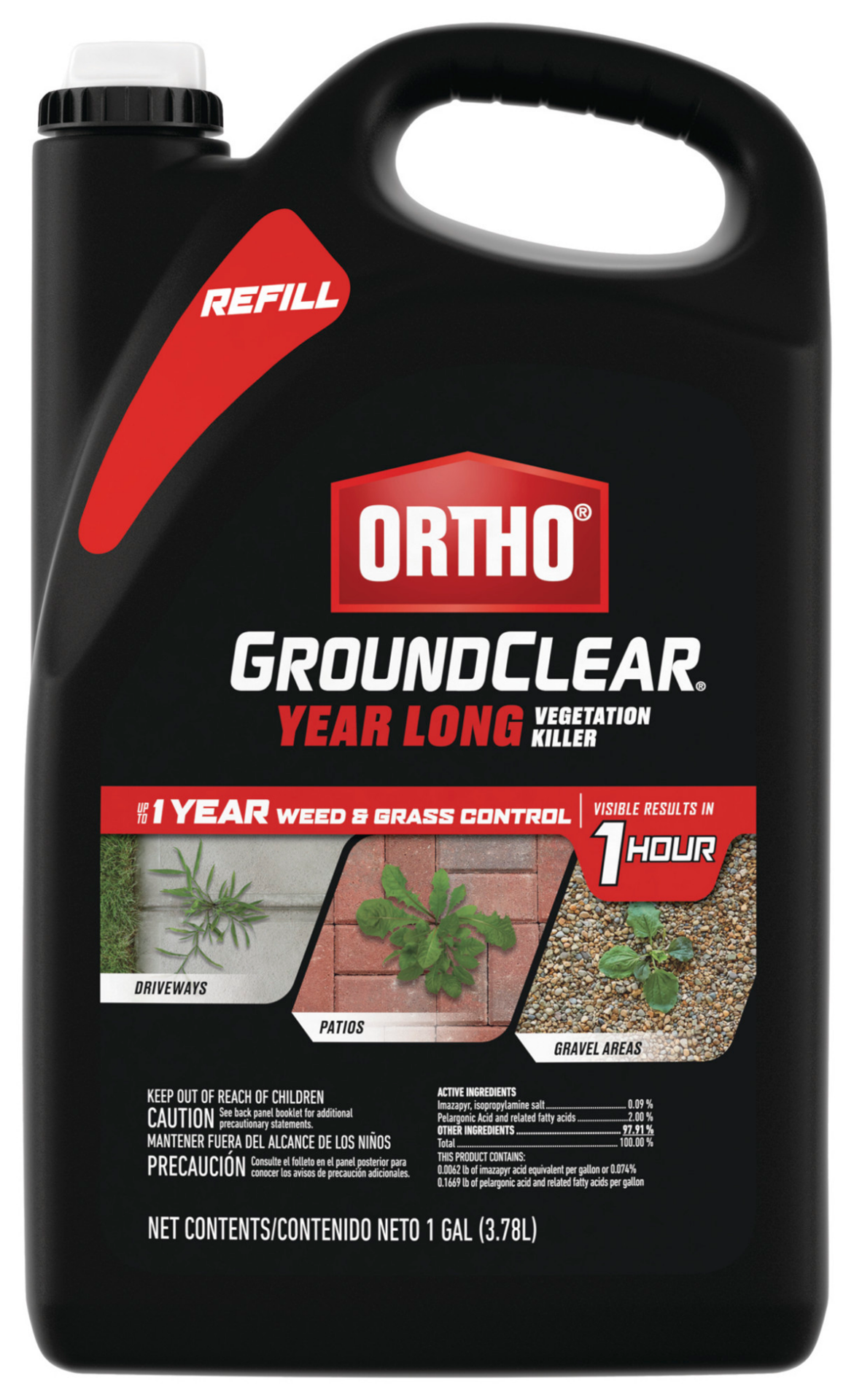 slide 1 of 1, Ortho® Groundclear® Vegetation Killer Ready-To-Use 1.33 Gal Refill, 1.33 gal