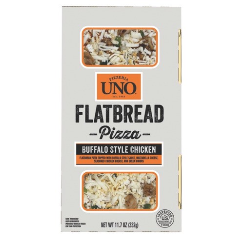 slide 1 of 1, Uno® flatbread pizza, buffalo chicken, 12.9 oz