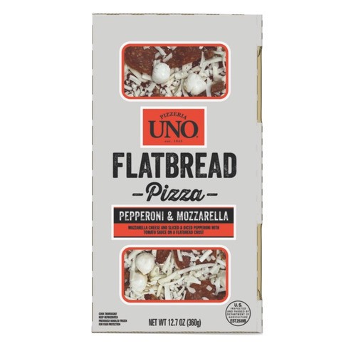 slide 1 of 1, Uno® flatbread pizza, pepperoni mozzarella, 12.7 oz