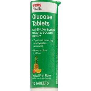 slide 1 of 1, CVS Health Glucose Tablets, Tropical Fruit, 10 Ct, 1 ct