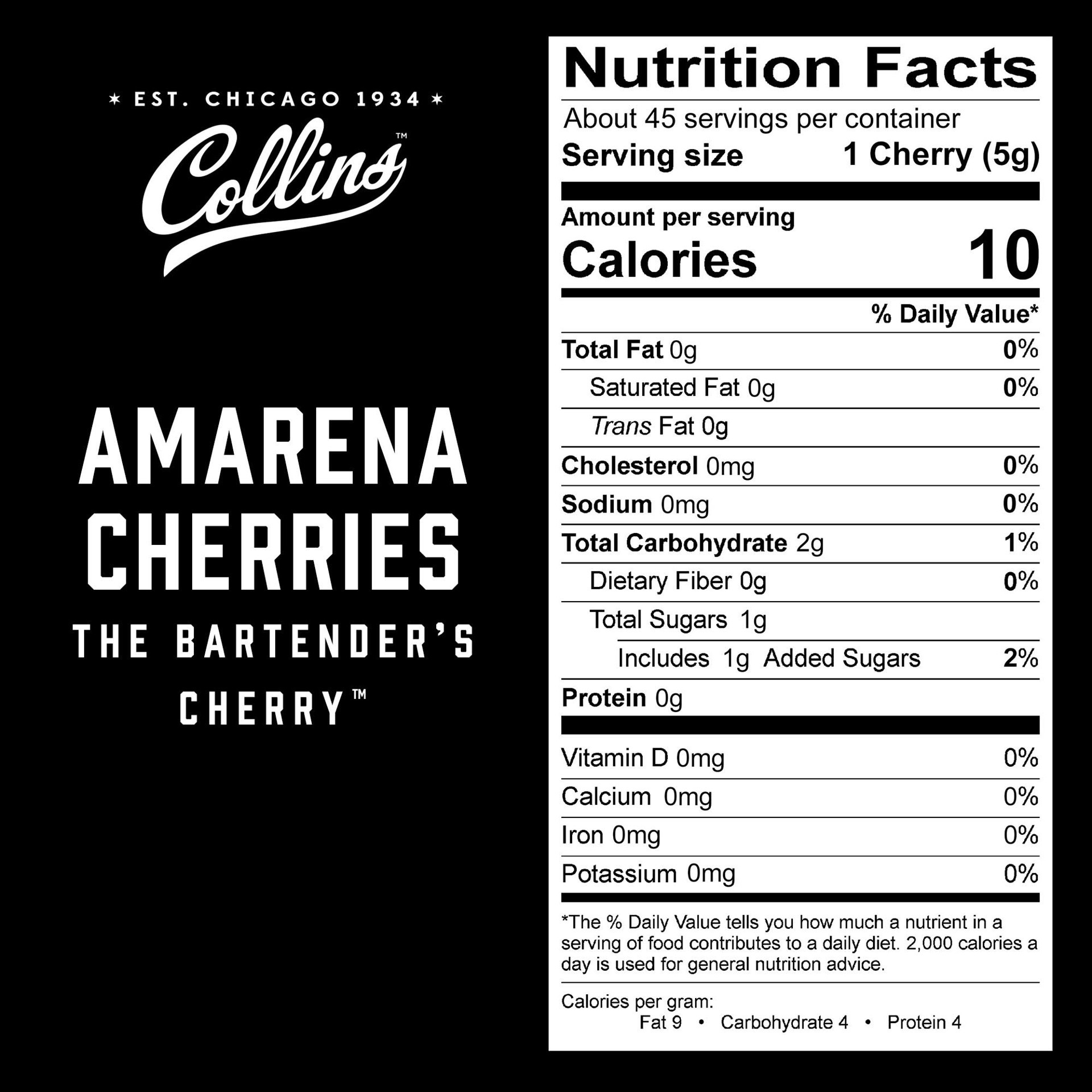 slide 4 of 5, Collins Amarena Bartender Cherries, 13.4 oz