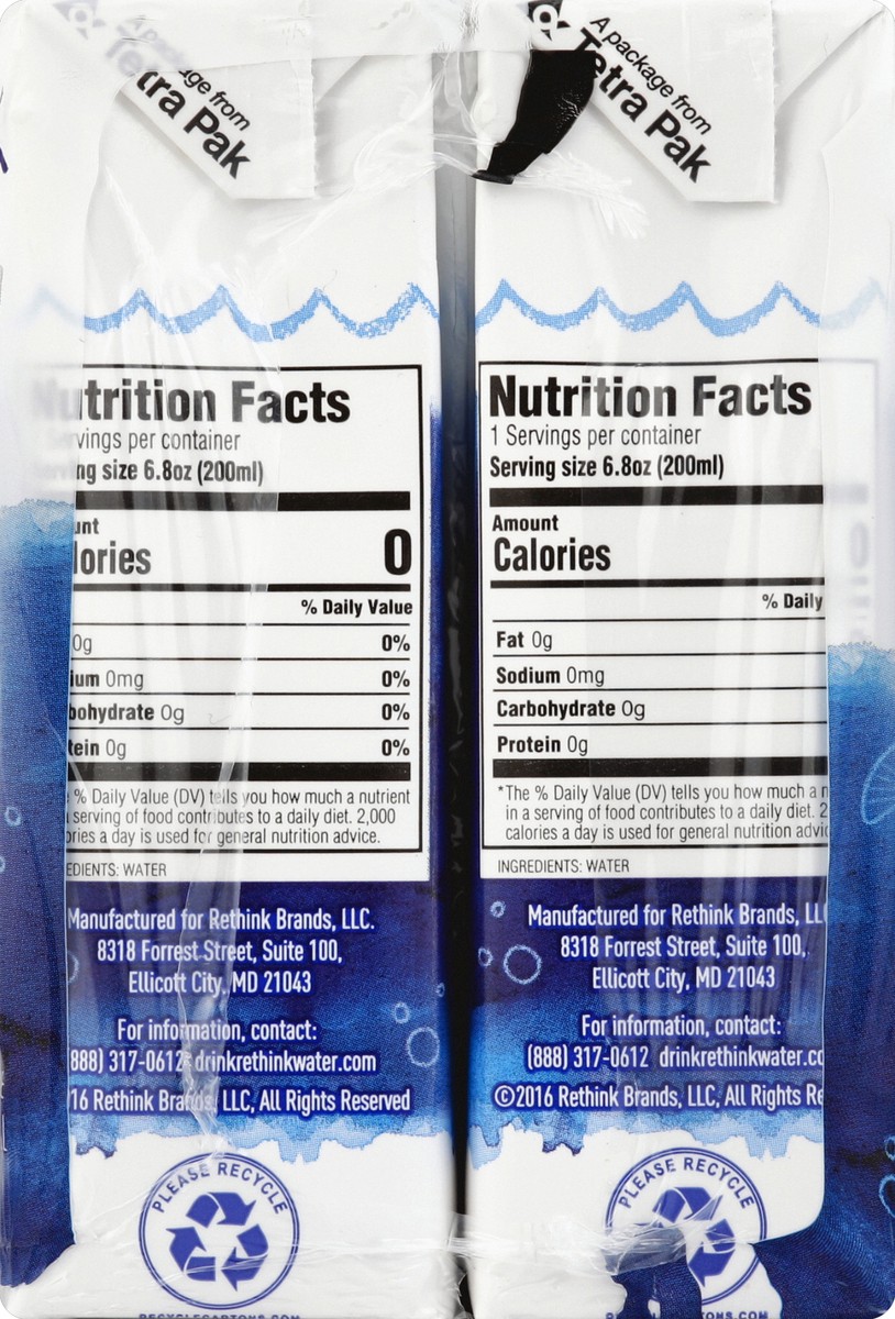 slide 4 of 5, Rethink Water 8 ea, 8 ct; 200 ml