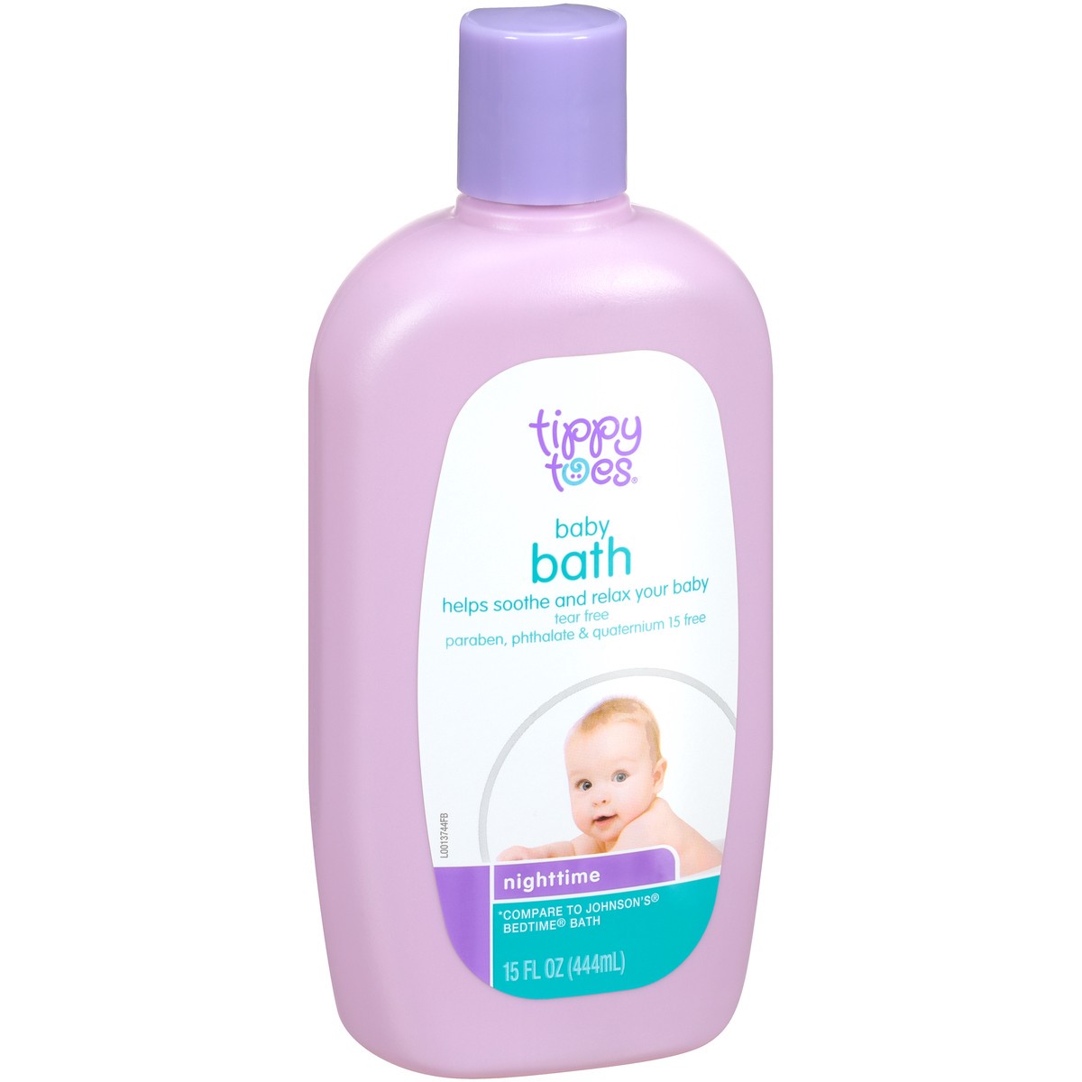 slide 2 of 9, Tippy Toes Baby Bath, Nighttime, 15 fl oz