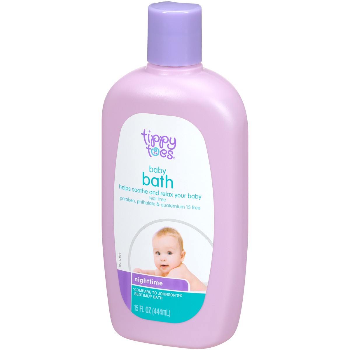 slide 3 of 9, Tippy Toes Baby Bath, Nighttime, 15 fl oz