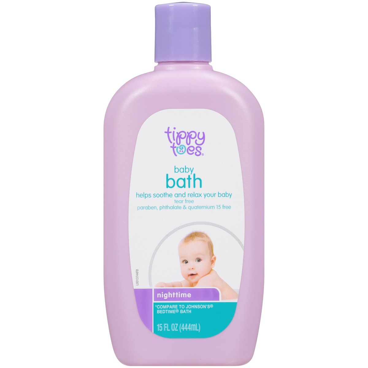 slide 6 of 9, Tippy Toes Baby Bath, Nighttime, 15 fl oz