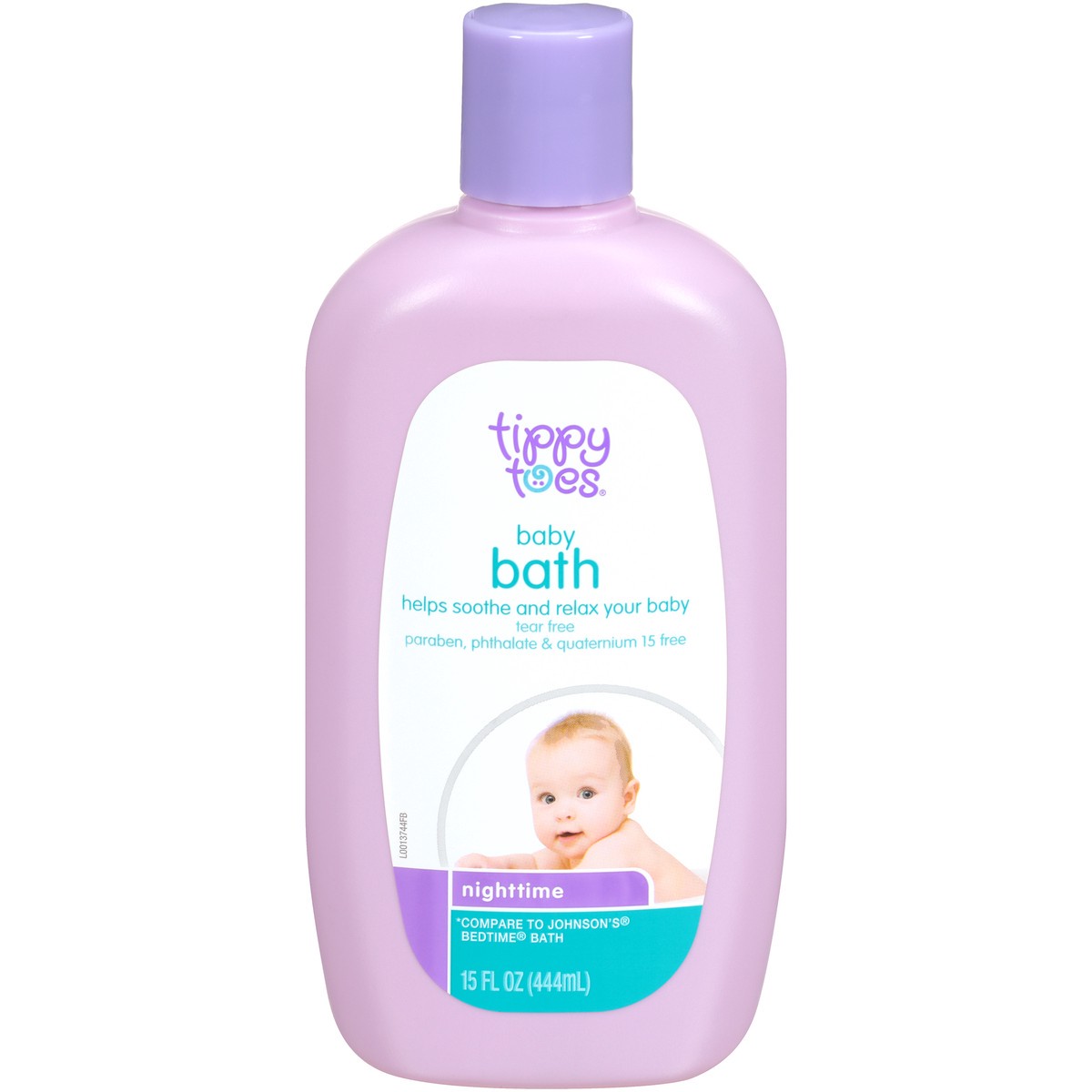 slide 1 of 9, Tippy Toes Baby Bath, Nighttime, 15 fl oz