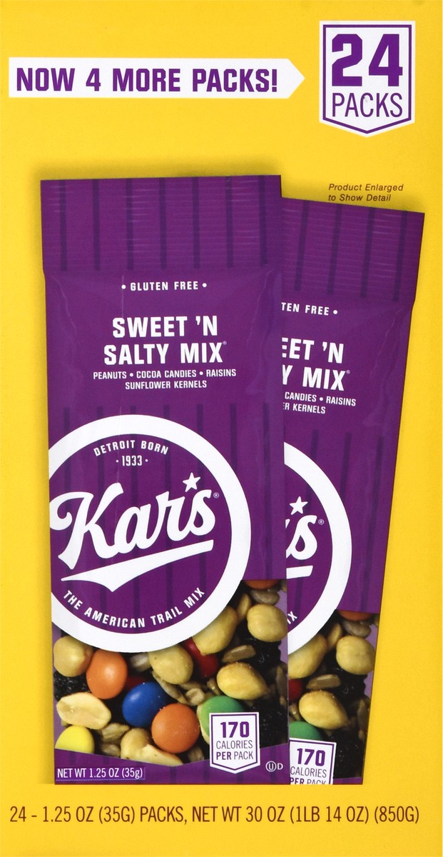 slide 5 of 13, Kar's 24 Packs Sweet 'n Salty Mix 24 - 1.25 oz Packs, 24 ct