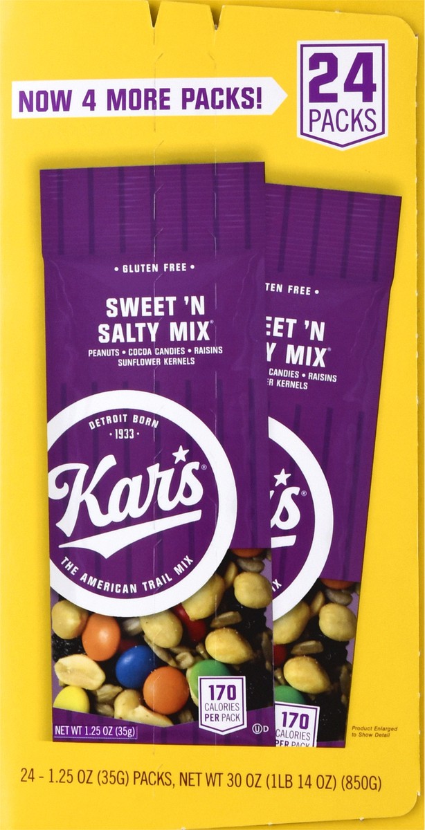 slide 7 of 13, Kar's 24 Packs Sweet 'n Salty Mix 24 - 1.25 oz Packs, 24 ct