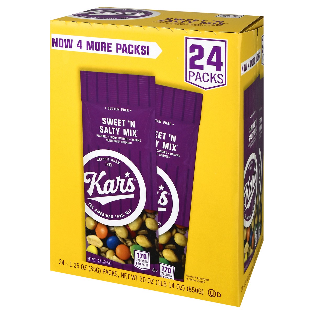 slide 9 of 13, Kar's 24 Packs Sweet 'n Salty Mix 24 - 1.25 oz Packs, 24 ct