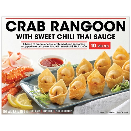 slide 1 of 1, frozen crab rangoon with sweet chili Thai sauce, 6.7 oz