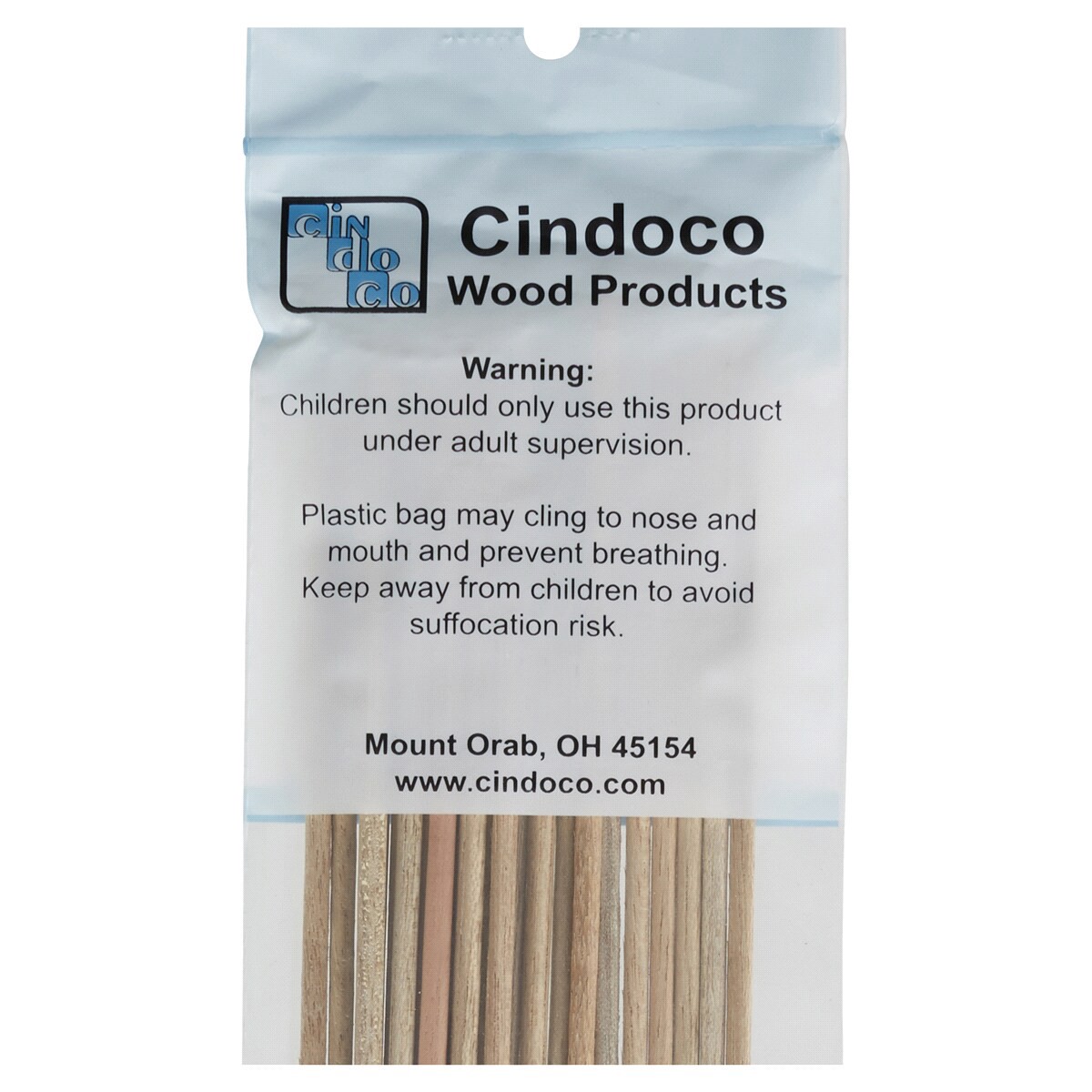 slide 2 of 2, Cindoco Packaged Dowels 1/8" X 12" 22/pk, 1/8 inx12 in