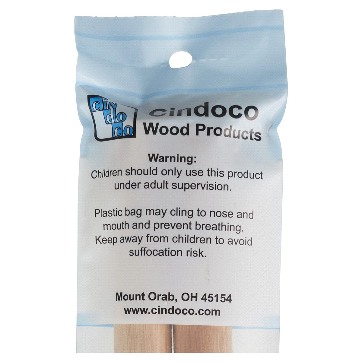 slide 2 of 2, Cindoco Wood Dowels, Natural 7/8" X 12", 2 ct