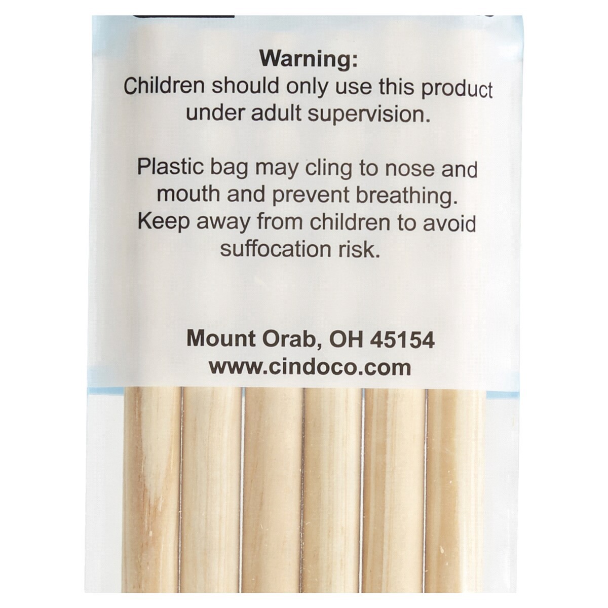 slide 2 of 2, Cindoco Wood Dowels, Natural 7/16" X 12", 6 ct