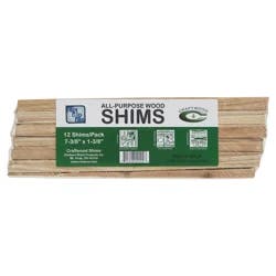 Cindoco Wood Shims, 1 3/8" X 7 3/8", 14 Pk