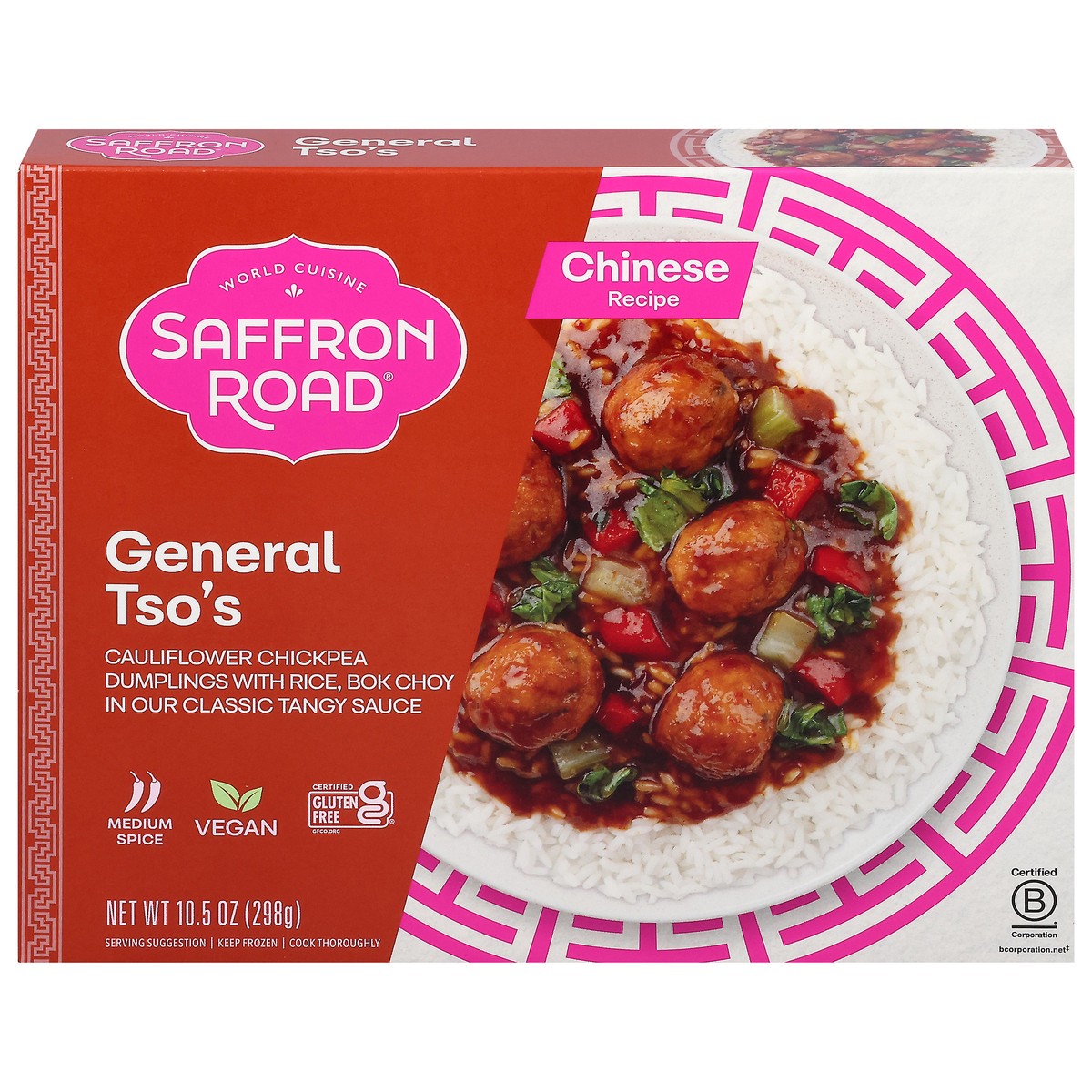 slide 1 of 13, Saffron Road Medium Spice Chinese Recipe General Tso's 10.5 oz, 10.5 oz