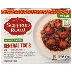 Saffron Road Plant Based General Tso's Vegan White Rice Frozen Dinner