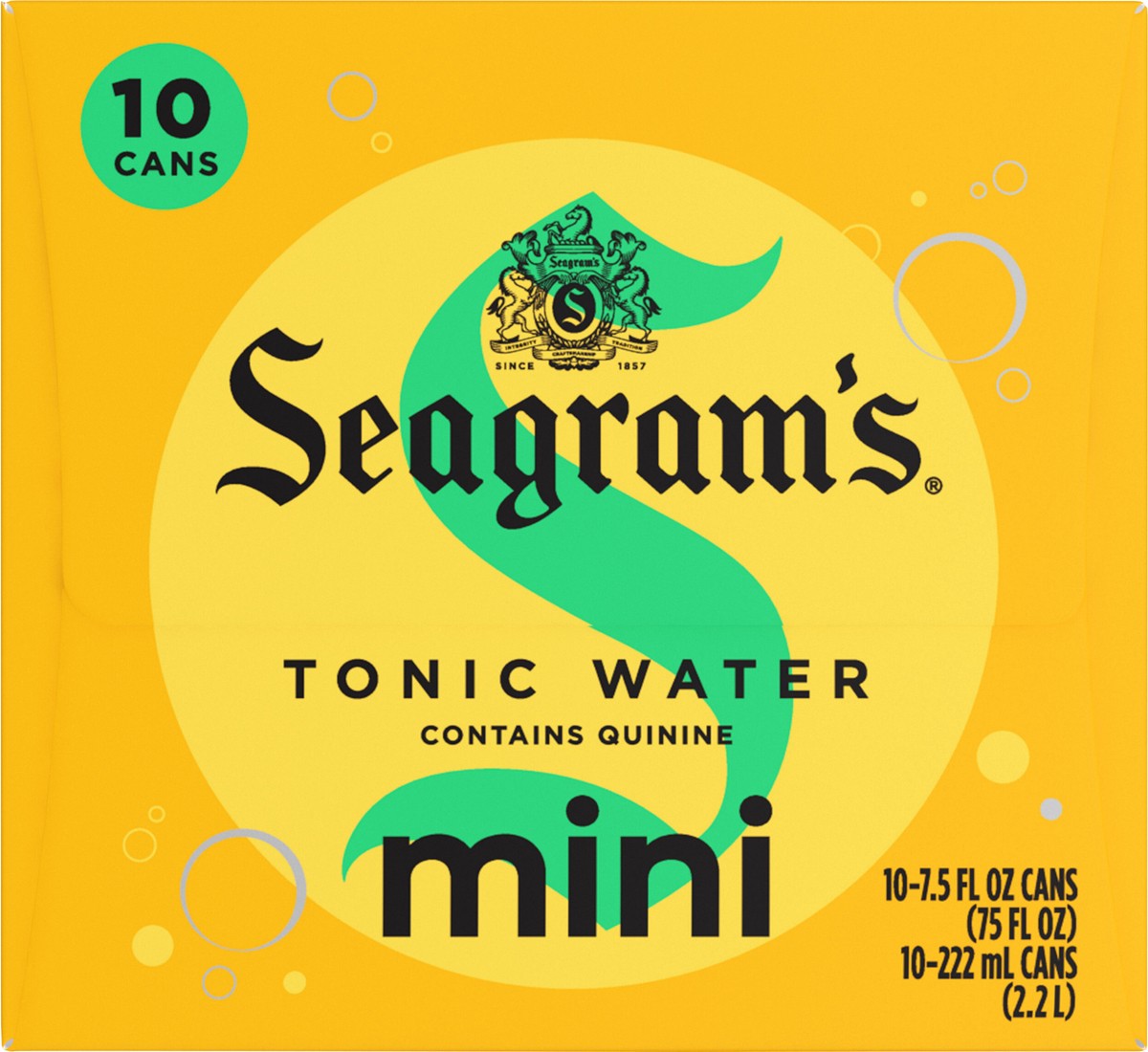slide 7 of 9, Seagram's Seagrams Tonic Fridge Pack Cans, 7.5 fl oz, 10 Pack, 10 ct